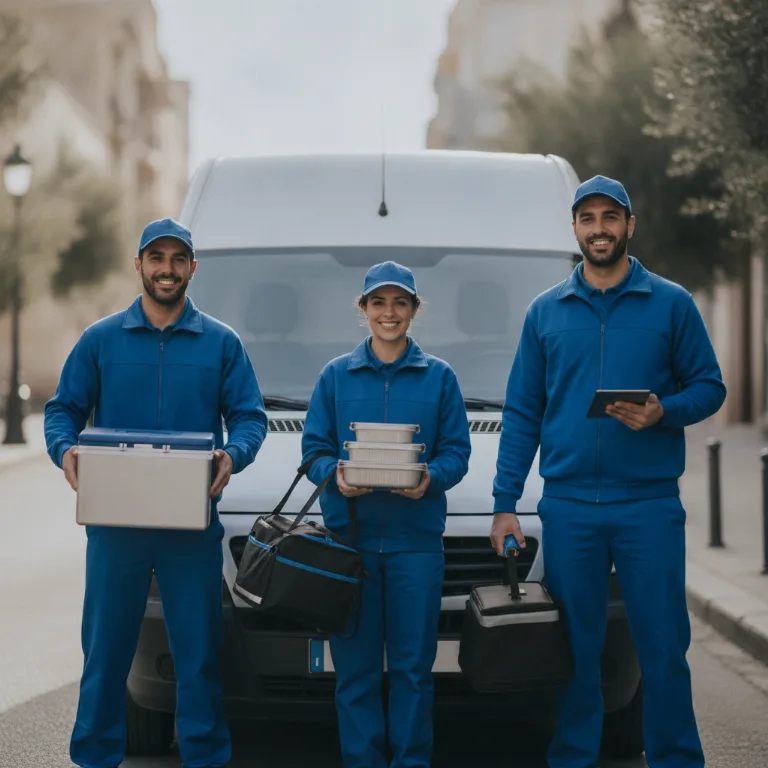 Entrega de Comidas equipo en Badalona